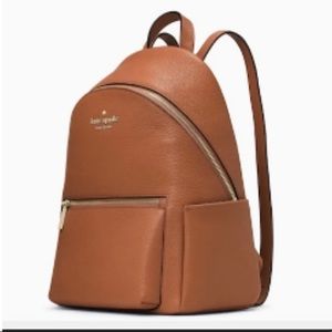 Kate Spade medium pebbled leather tan book bag